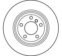 2x TRW DF4189 Disco de freno para BMW X5 (E53) 324mm