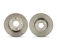 2x Disco de freno macizo DF4837 TRW para HONDA CIVIC VIII Sedán CIVIC IX