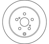 2x Disco de freno macizo DF4899 TRW para TOYOTA CELICA Coupé PRIUS Liftback