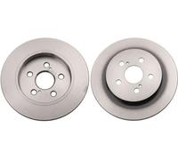 2x Disco de freno macizo DF6145 TRW para TOYOTA SUBARU LEXUS