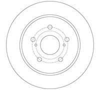 2x Disco de freno macizo DF6173 TRW para SUZUKI SX4 Sedán SX4 SWIFT III