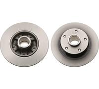 2x Disco de freno macizo DF6182 TRW para RENAULT MEGANE III Hatchback FLUENCE