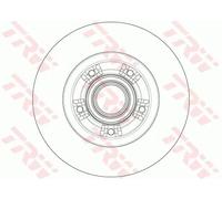 2x Disco de freno macizo DF6203BS TRW para RENAULT GRAND SCÉNIC III FLUENCE