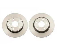 2x Disco de freno macizo DF6376 TRW para MERCEDES-BENZ CLASE B Sports Tourer