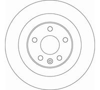 2x Disco de freno macizo DF6588 TRW para VOLVO V90 II Station Wagon S90 II