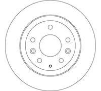 2x Disco de freno macizo DF6807 TRW para MAZDA CX-3