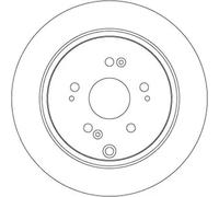 2x TRW DF7374 Disco de freno para HONDA CR-V II (RD) CR-V IV (RM) CR-V III (RE)