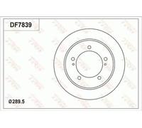 2x Disco de freno macizo DF7839 TRW para SUZUKI JIMNY Todo terreno, cerrada