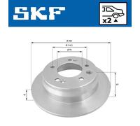 SKF VKBD 90186 S2 Disco de freno