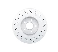 2x Disco de freno perforado 0 986 479 331 BOSCH para MERCEDES-BENZ CLASE C