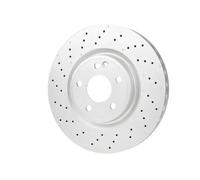 2x Disco de freno perforado 0 986 479 A60 BOSCH para MERCEDES-BENZ CLASE GLA