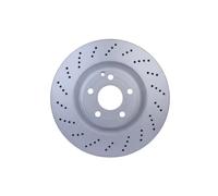 2x Disco de freno perforado 8DD 355 126-381 HELLA para MERCEDES-BENZ CLS