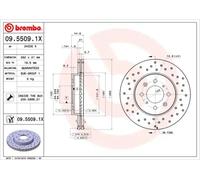Disco de freno BREMBO XTRA LINE BREMBO 09.5509.1X, 1 Pieza
