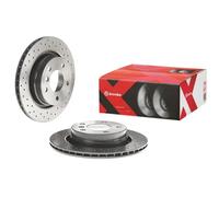 2x Disco de freno perforado/ventil. int. 09.7702.1X BREMBO para BMW 3 3 Coupé