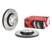 2x Disco de freno perforado/ventil. int. 09.7812.2X BREMBO para TOYOTA SUBARU