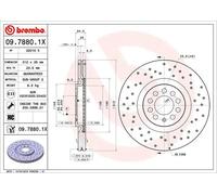 Disco de freno BREMBO XTRA LINE BREMBO 09.7880.1X, 1 Pieza