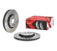 2x Disco de freno perforado/ventil. int. 09.8004.4X BREMBO para ALFA ROMEO MITO