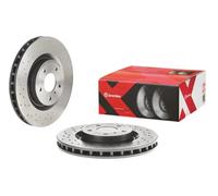 2x Disco de freno perforado/ventil. int. 09.8485.1X BREMBO para NISSAN
