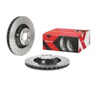 2x Disco de freno perforado/ventil. int. 09.8841.3X BREMBO para AUDI A6 C6