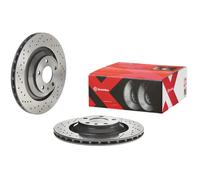 2x Disco de freno perforado/ventil. int. 09.8842.2X BREMBO para AUDI A6 C6