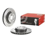 2x Disco de freno perforado/ventil. int. 09.8904.21 BREMBO para RENAULT