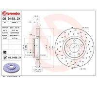 Brembo Disco de freno 09.9468.2X perforado ventilado interior para Mazda 3 (BK) 2003-2009