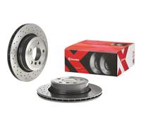 2x Disco de freno perforado/ventil. int. 09.9573.1X BREMBO para BMW X3