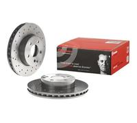 2x Disco de freno perforado/ventil. int. 09.A613.51 BREMBO para MERCEDES-BENZ