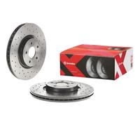 2x Disco de freno perforado/ventil. int. 09.A728.1X BREMBO para VOLVO FORD