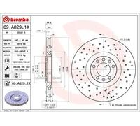 2x Disco de freno perforado/ventil. int. 09.A829.1X BREMBO para PEUGEOT RCZ