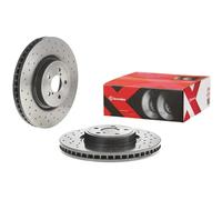 2x Disco de freno perforado/ventil. int. 09.A870.1X BREMBO para SUBARU LEGACY IV