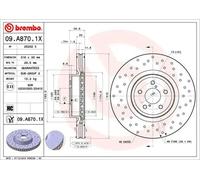 Brembo 09.A870.1X Disco freno