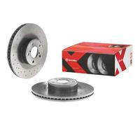 2x Disco de freno perforado/ventil. int. 09.A921.1X BREMBO para SUBARU TOYOTA