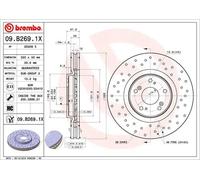 Disco de freno BREMBO XTRA LINE BREMBO 09.B269.1X, 1 Pieza
