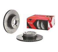 2x Disco de freno perforado/ventil. int. 09.B569.1X BREMBO para BMW TOYOTA