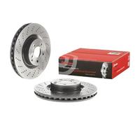 2x Disco de freno perforado/ventil. int. 09.B746.61 BREMBO para MERCEDES-BENZ