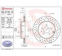 BREMBO 09.C178.1X Disco de freno