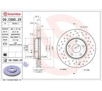 BREMBO 09.C990.2X Disco de freno
