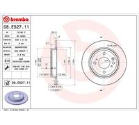 BREMBO 2x Discos Ø 350 Perforado/Iluminación Interior para Dodge Durango Jeep