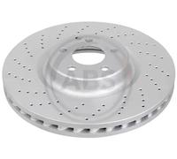 2x Disco de freno perforado/ventil. int. 17537 A.B.S. para MERCEDES-BENZ CLASE S