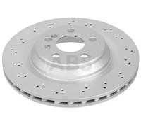 2x Disco de freno perforado/ventil. int. 17567 A.B.S. para MERCEDES-BENZ CLASE S