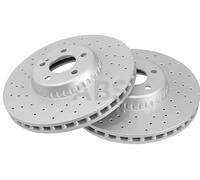 2x Disco de freno perforado/ventil. int. 18535 A.B.S. para MERCEDES-BENZ CLASE C
