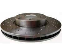 2x Disco de freno perforado/ventil. int. B130709 DENCKERMANN para MERCEDES-BENZ