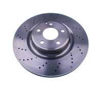 2x Disco de freno perforado/ventil. int. B130744 DENCKERMANN para MERCEDES-BENZ