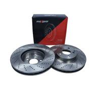 2x Disco de freno ranurado/perforado 19-2687 MAXGEAR para MERCEDES-BENZ CLASE C