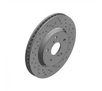 ZIMMERMANN 2X Disco De Freno Delantero Ø298.5 Mm Ventilado Perforado Para Toyota