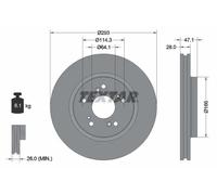 Disco de freno TEXTAR 92184803 delantero, ventilado , 1 Pieza