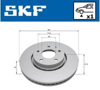 2x Disco de freno ventilación externa VKBD 81352 V1 SKF
