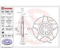 Disco de freno BREMBO MAX LINE 09.7880.75, 1 Pieza