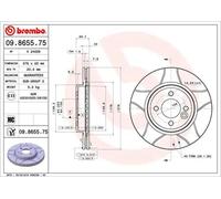 Disco de freno BREMBO MAX 09.8655.75, 1 Pieza